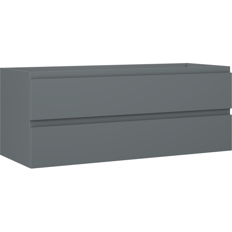 Mexen Orio vonios kambario spintelė po praustuvu 120 cm, 2 stalčiai, matinė grafito - 91A10-12047-2-BFF66