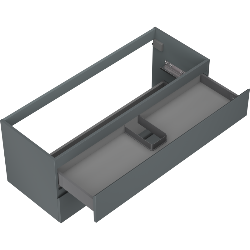 Mexen Orio vonios kambario spintelė po praustuvu 120 cm, 2 stalčiai, matinė grafito - 91A10-12047-2-BFF66