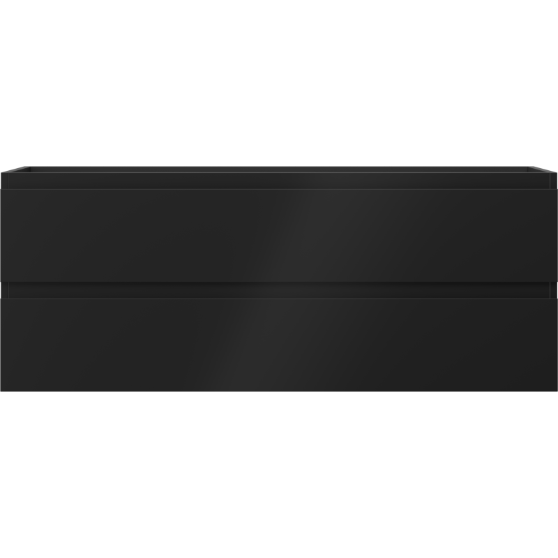 Mexen Orio vonios spintelė po praustuvu 120 cm, 2 stalčiai, juoda matinė - 91A10-12047-2-BFF71