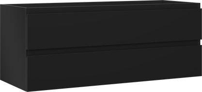 Mexen Orio vonios spintelė po praustuvu 120 cm, 2 stalčiai, juoda matinė - 91A10-12047-2-BFF71