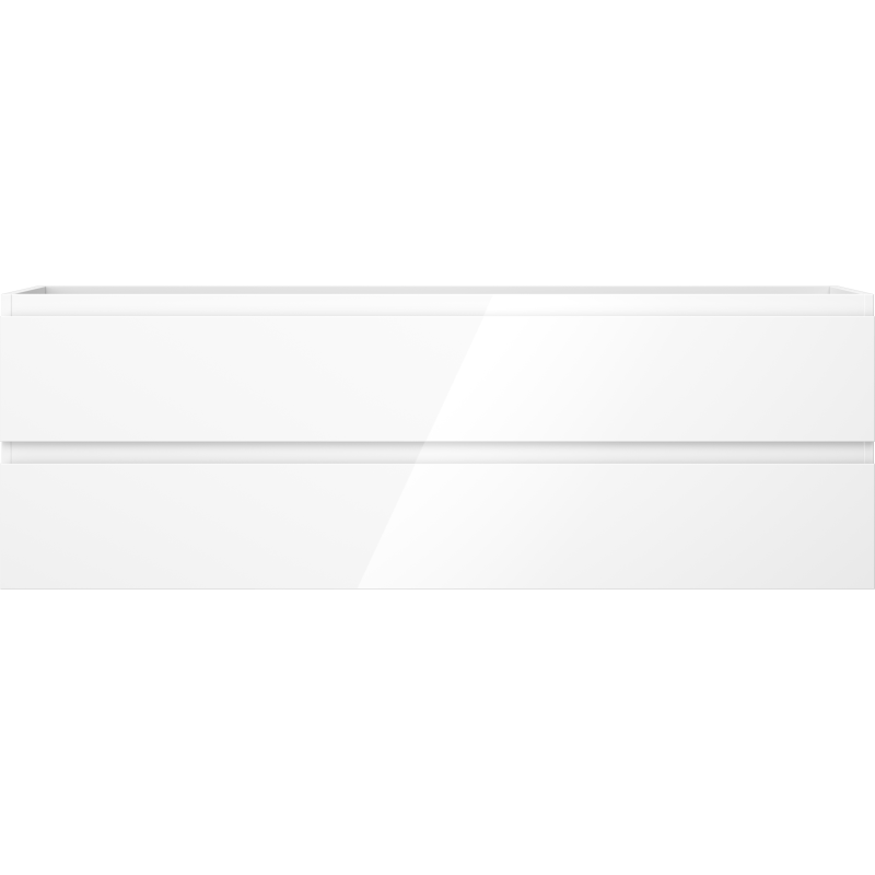 Mexen Orio vonios kambario spintelė po praustuvu 140 cm, 2 stalčiai, balta blizgi - 91A10-14047-2-BFF00