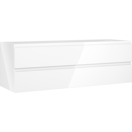 Mexen Orio vonios kambario spintelė po praustuvu 140 cm, 2 stalčiai, balta blizgi - 91A10-14047-2-BFF00