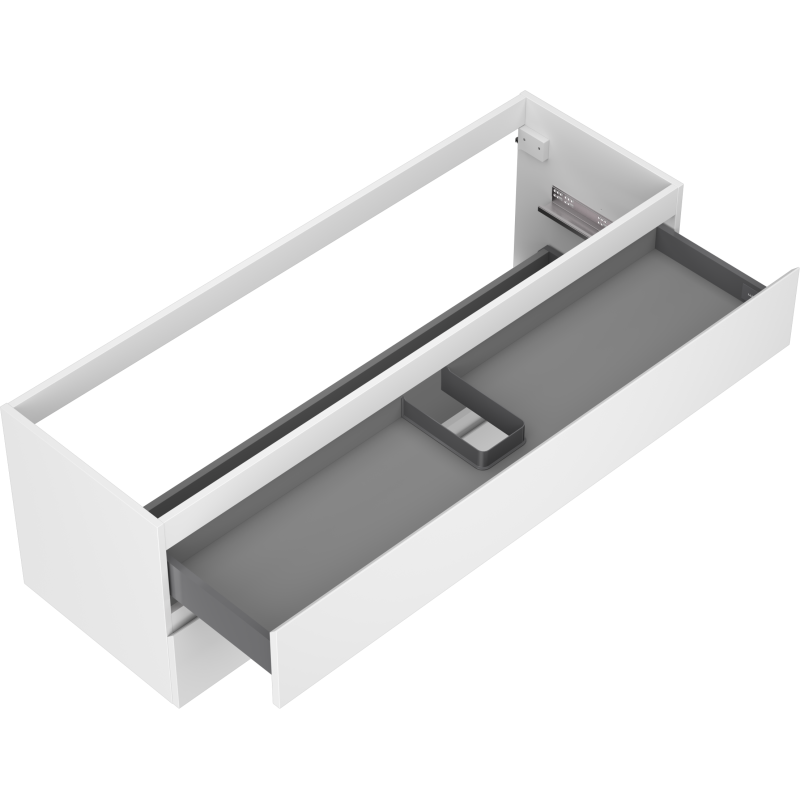 Mexen Orio vonios spintelė po praustuvu 140 cm, 2 stalčiai, balta matinė - 91A10-14047-2-BFF01