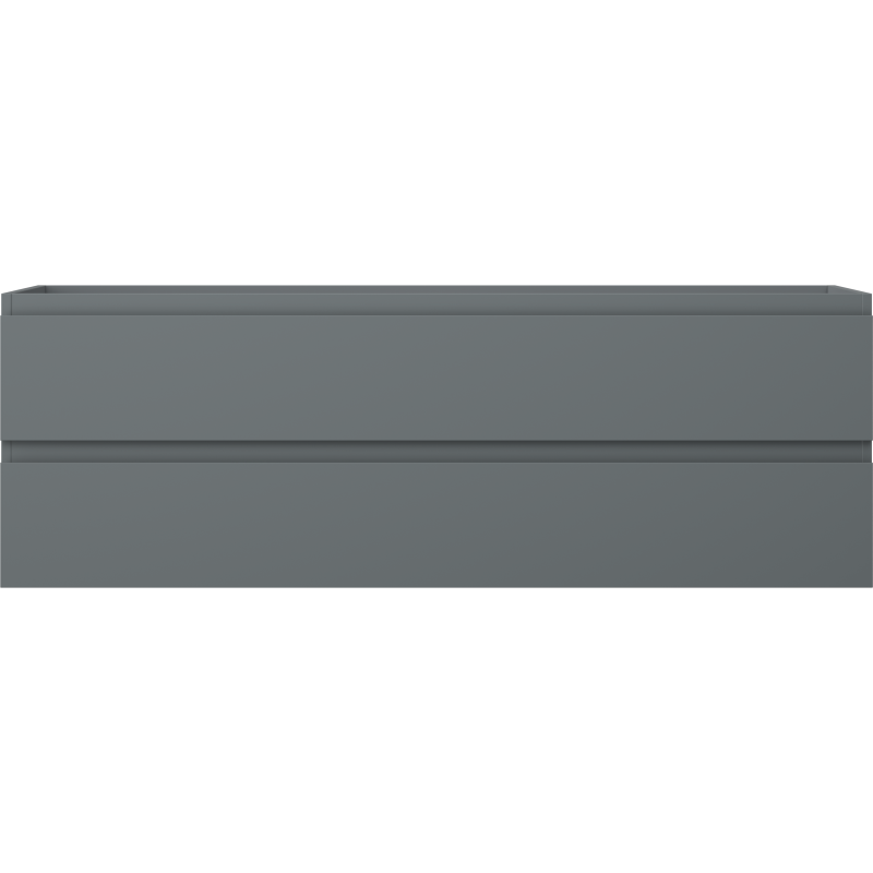 Mexen Orio vonios spintelė po praustuvu 140 cm, 2 stalčiai, matinė grafito spalva - 91A10-14047-2-BFF66