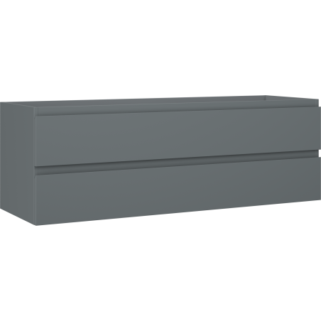 Mexen Orio vonios spintelė po praustuvu 140 cm, 2 stalčiai, matinė grafito spalva - 91A10-14047-2-BFF66