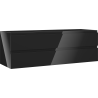 Mexen Orio vonios spintelė po kriaukle 140 cm, 2 stalčiai, juoda blizgi - 91A10-14047-2-BFF70