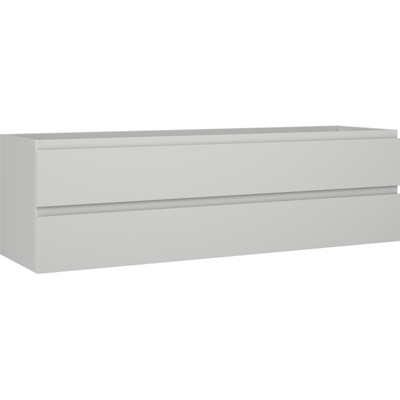 Mexen Orio vonios spintelė po praustuvu 160 cm, 2 stalčiai, pilkai matinė - 91A10-16047-2-BFF62