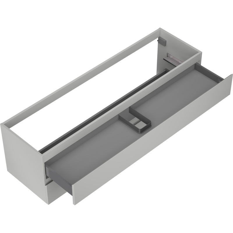 Mexen Orio vonios spintelė po praustuvu 160 cm, 2 stalčiai, pilkai matinė - 91A10-16047-2-BFF62