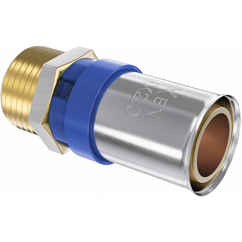 Mexen PEX-P spaudžiamoji jungtis, presuojamas PEX reduktorius 25 x 3/4 GZ - W97123-2534M-00