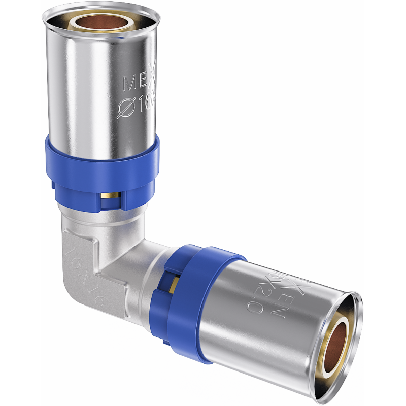 Mexen PEX-P suspaudžiamas redukcinis alkūninis jungiamosios detalės, suspaudžiamas PEX 20 x 16 - W97125-2016-00