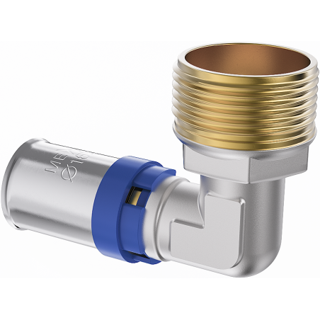 Mexen PEX-P suspaudžiamas alkūnė, suspaudžiama PEX 25 x 3/4 IŠ - W97127-2534M-00