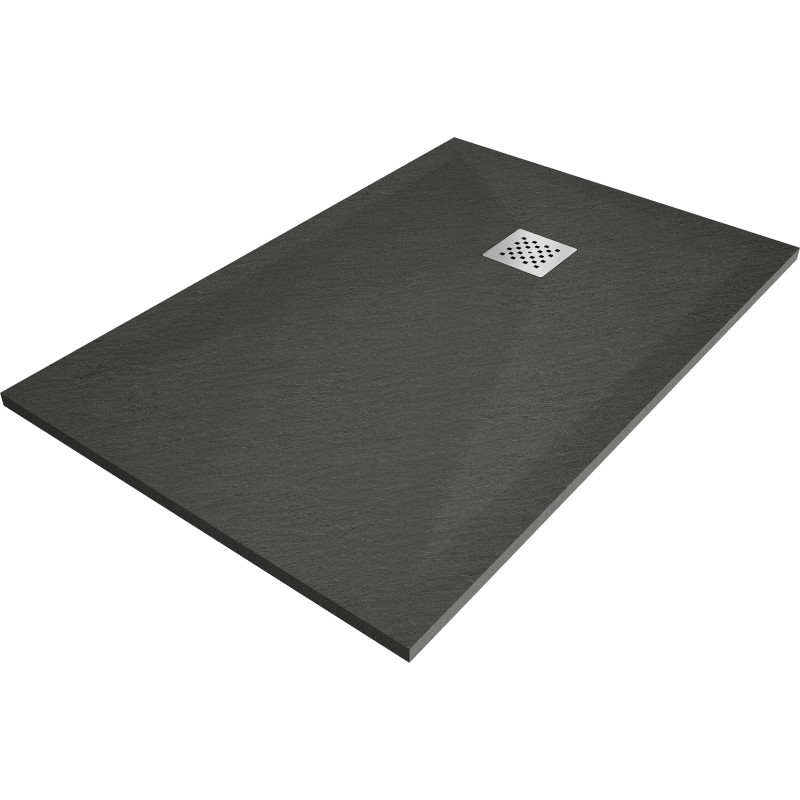Mexen Stone+ stačiakampis kompozitinis dušo padėklas 140 x 70 cm, antracitas - 44717014