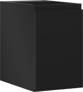 Mexen Orio vonios spintelė po praustuvu 30 cm, 1 durys, juoda matinė - 91A11-03047-1-BF71