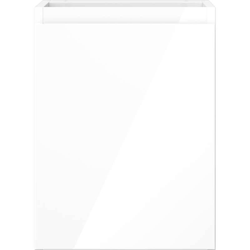 Mexen Orio vonios kambario spintelė 35 cm, 1 durys, balta blizgi - 91A11-03547-1-BF00