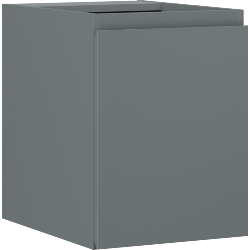 Mexen Orio vonios spintelė po kriaukle 35 cm, 1 durys, matinė grafito spalva - 91A11-03547-1-BF66