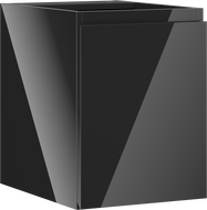 Mexen Orio vonios spintelė po kriaukle 35 cm, 1 durys, juodas blizgesys - 91A11-03547-1-BF70