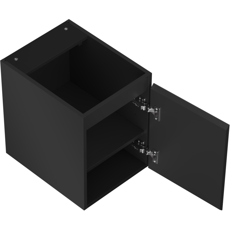 Mexen Orio vonios spintelė po praustuvu 35 cm, 1 durys, juoda matinė - 91A11-03547-1-BF71
