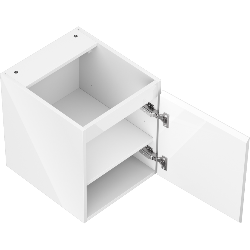 Mexen Orio vonios kambario spintelė 40 cm, 1 durys, blizganti balta - 91A11-04047-1-BF00