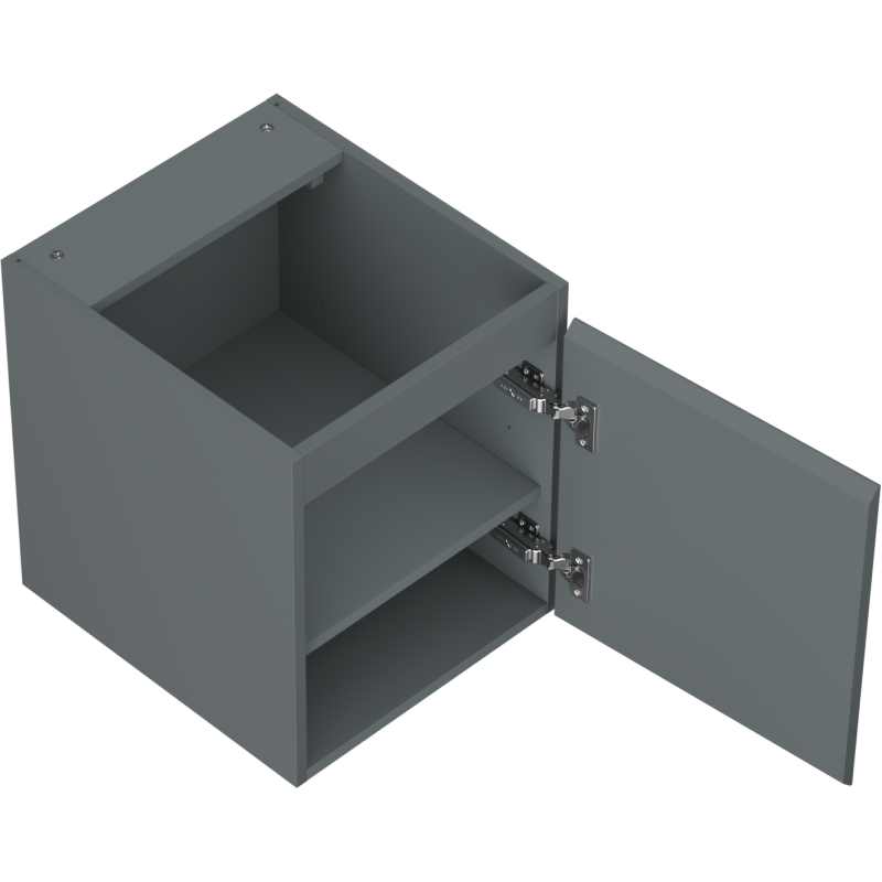 Mexen Orio vonios kambario spintelė po praustuvu 40 cm, 1 durys, matinė grafito spalva - 91A11-04047-1-BF66