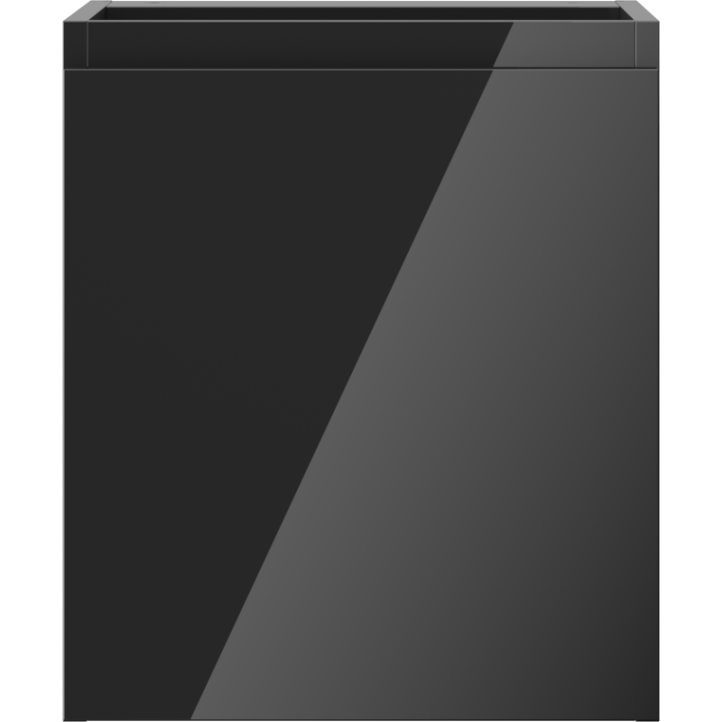 Mexen Orio vonios kambario spintelė po praustuvu 40 cm, 1 durys, juoda blizgi - 91A11-04047-1-BF70