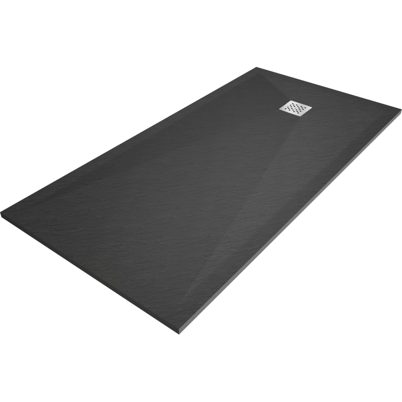 Mexen Stone+ stačiakampė kompozitinė dušo padėklas 180 x 70 cm, antracitas - 44717018