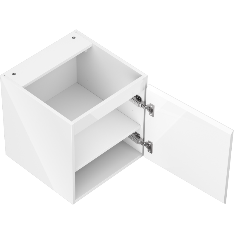 Mexen Orio vonios kambario spintelė po kriaukle 45 cm, 1 durys, balta blizgi - 91A11-04547-1-BF00