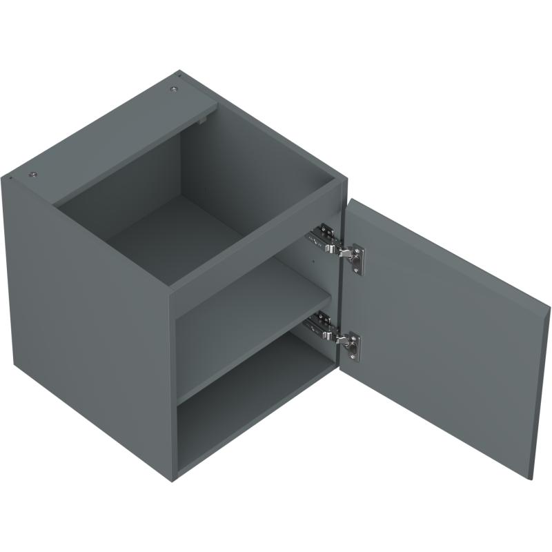 Mexen Orio vonios spintelė po praustuvu 45 cm, 1 durys, matinė grafito - 91A11-04547-1-BF66