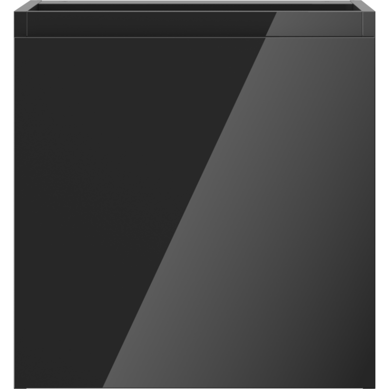 Mexen Orio vonios spintele po praustuvu, 45 cm, 1 durys, juoda blizgi - 91A11-04547-1-BF70