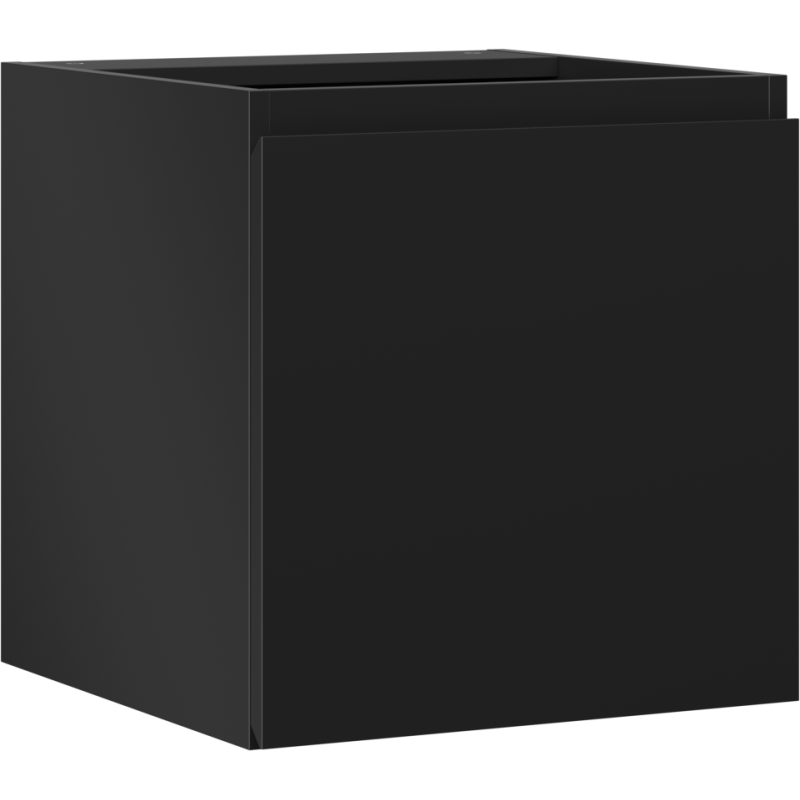 Mexen Orio vonios spintelė po praustuvu 45 cm, 1 durys, juoda matinė - 91A11-04547-1-BF71