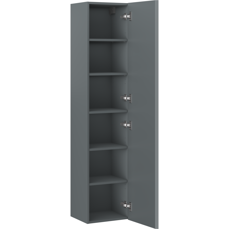 Mexen Orio vonios stulpelis 35 cm, 1 durys, matinė grafito - 91A11-03016-1-BF66