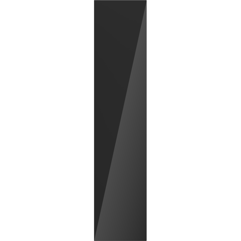 Mexen Orio vonios spintelė 35 cm, 1 durys, juoda blizgi - 91A11-03016-1-BF70