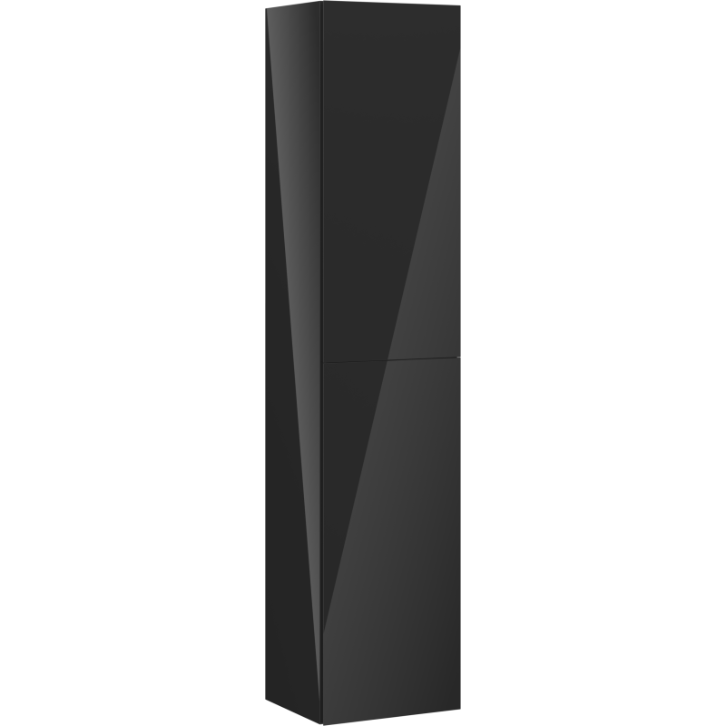 Mexen Orio vonios kambario stulpelis 35 cm, 2 durys, juodas blizgesys - 91A11-03016-2-BF70