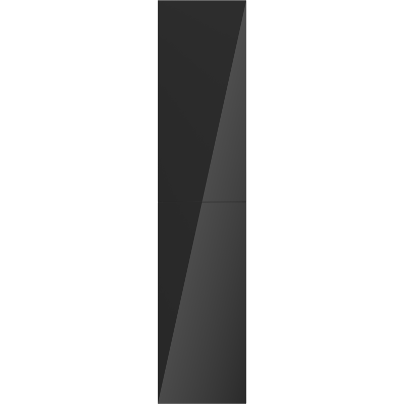 Mexen Orio vonios kambario stulpelis 35 cm, 2 durys, juodas blizgesys - 91A11-03016-2-BF70