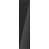 Mexen Orio vonios kambario stulpelis 35 cm, 2 durys, juodas blizgesys - 91A11-03016-2-BF70
