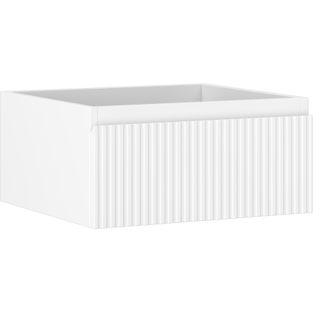 Mexen Rivel vonios spintelė po praustuvu 50 cm, 1 stalčius, rifliuotas, baltas matinis- 91A20-05023-1-BF01