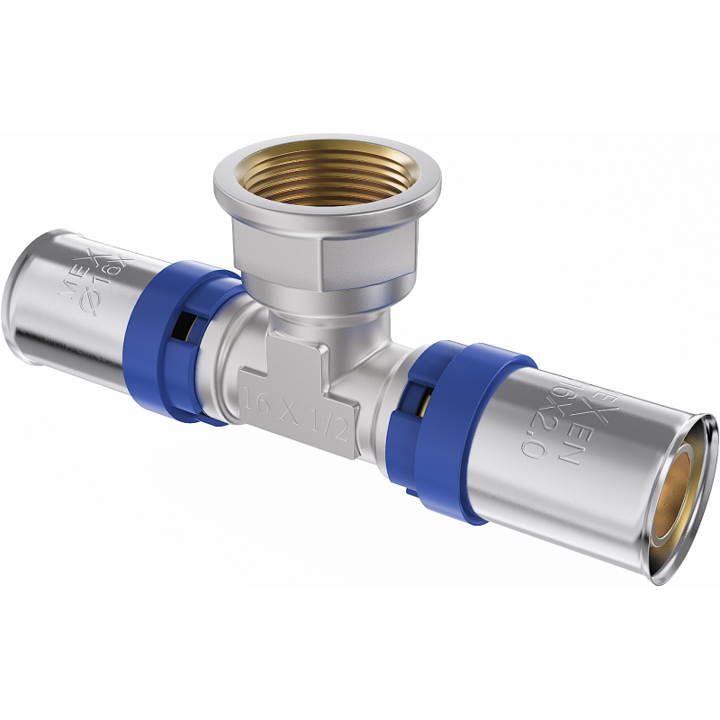 Mexen PEX-P presavimo trišakis, užspaudžiamas PEX 25 x 3/4 GW x 25 - W97132-2534F25-00