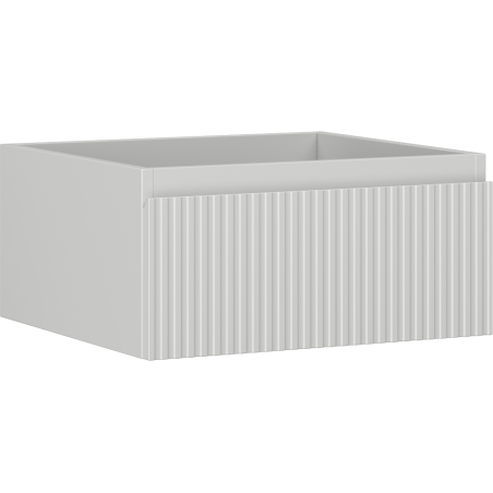 Mexen Rivel vonios kambario spintelė po praustuvu 50 cm, 1 stalčius, rifliuota, pilka matinė - 91A20-05023-1-BF62