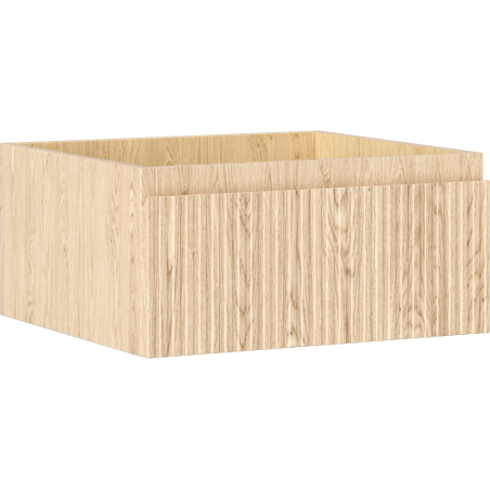 Mexen Rivel vonios spintelė po praustuvu 50 cm, 1 stalčius, rievėtas, ąžuolas - 91A20-05023-1-BF81