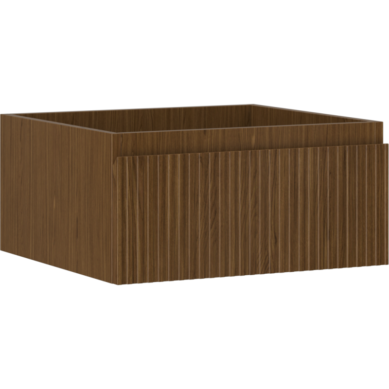 Mexen Rivel vonios spintelė po praustuvu 50 cm, 1 stalčius, grioveliai, riešutas - 91A20-05023-1-BF86