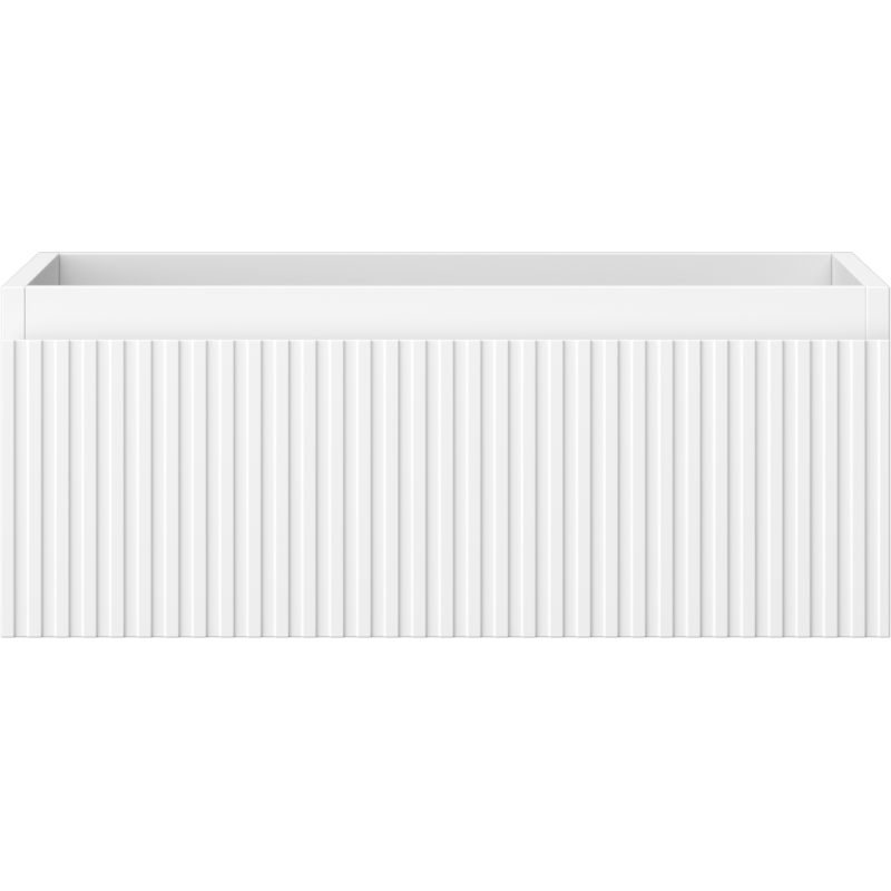 Mexen Rivel vonios spintelė po praustuvu 60 cm, 1 stalčius, grioveliai, balta matinė - 91A20-06023-1-BF01