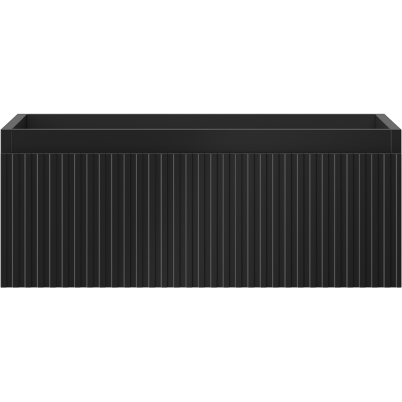 Mexen Rivel vonios spintelė po praustuvu 60 cm, 1 stalčius, grioveliais, juoda matinė - 91A20-06023-1-BF71