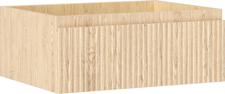 Mexen Rivel vonios spintelė po praustuvu 60 cm, 1 stalčius, gofruotas, ąžuolas - 91A20-06023-1-BF81