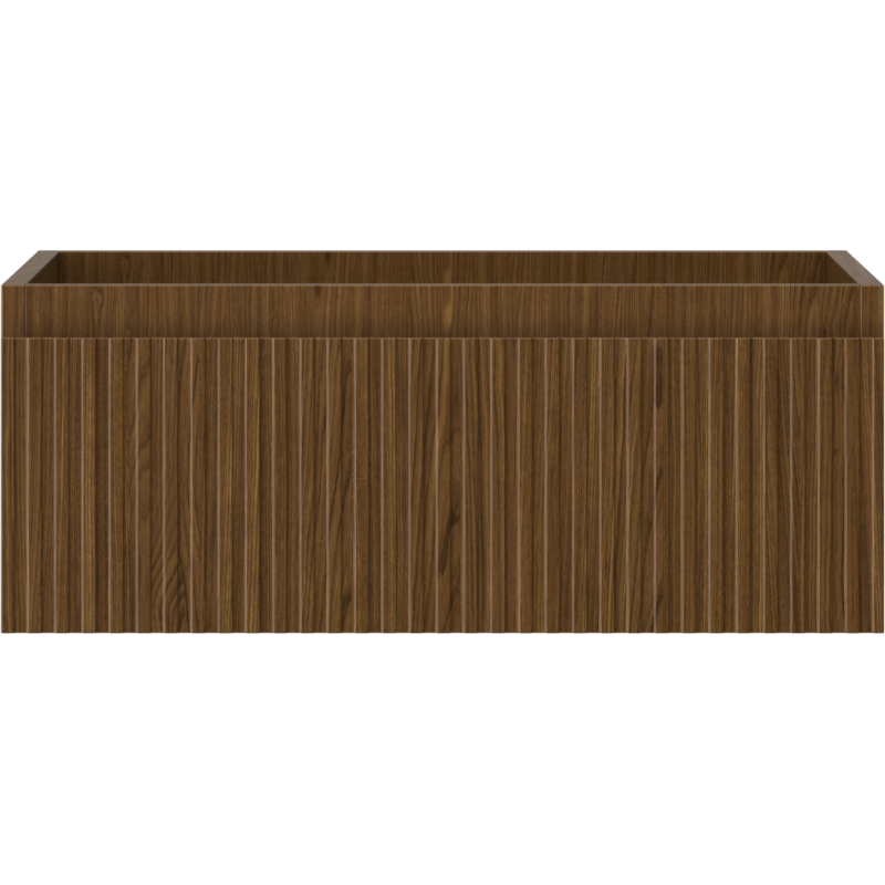 Mexen Rivel vonios spintelė po praustuvu 60 cm, 1 stalčius, rifliuotas, riešutas - 91A20-06023-1-BF86