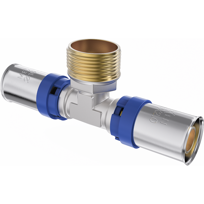 Mexen PEX-P užveržiamas trišakis, presuojamas PEX 20 x 3/4 GZ x 20 - W97133-2034M20-00