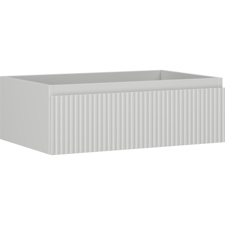 Mexen Rivel vonios spintelė po praustuvu 70 cm, 1 stalčius, rifliuota, pilka matinė - 91A20-07023-1-BF62