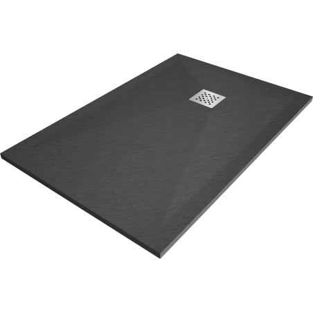 Mexen Stone+ Kompozitinis stačiakampis dušo padėklas 110 x 80 cm, antracitas - 44718011