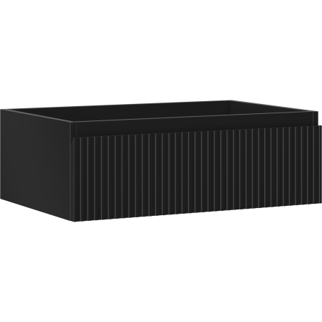 Mexen Rivel vonios spintelė po kriaukle 70 cm, 1 stalčius, gofruota, matinės grafitas - 91A20-07023-1-BF71