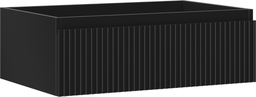 Mexen Rivel vonios spintelė po kriaukle 70 cm, 1 stalčius, gofruota, matinės grafitas - 91A20-07023-1-BF71