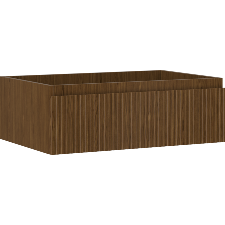 Mexen Rivel vonios spintelė po praustuvu 70 cm, 1 stalčius, grioveliuotas, riešutas - 91A20-07023-1-BF86