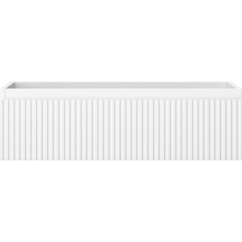 Mexen Rivel vonios spintelė po praustuvu 80 cm, 1 stalčius, grioveliai, balta matinė - 91A20-08023-1-BF01